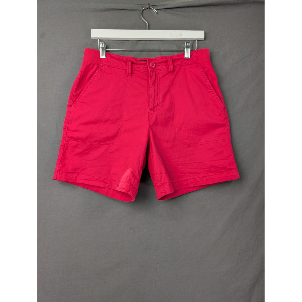 Lee Womens Chino Shorts Pink Mid Rise Stretch Size‎ 10M 112353211